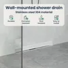 vidaXL Piletta doccia a parete silver 60 cm acciaio inox Anteprima dell’immagine prodotto 6