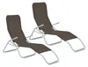 Aga 2x Gartenliege SIESTA Dunkelbraun Produktbild-Vorschau 1
