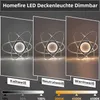 A collage showing a modern LED ceiling light in three different color temperatures: cool white, neutral white, and warm white. Each section has a label indicating the color temperature and a slider showing brightness levels. Náhľad obrázku produktu