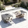 Outsunny Pavillon 3,2x3,2 m Stabil Winterfest Produktbild-Vorschau 4