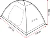 Travelnet Reise-Moskitonetzzelt Alufix - L200x B100x H100cm Produktbild-Vorschau 8