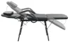 vidaXL Facial Chair Portable Faux Leather 185x78x76cm Black Náhled obrázku produktu 2
