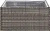 vidaXL Pflanzkübel Grau 80x80x40 cm Poly Rattan Produktbild-Vorschau 4