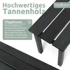 holz4home® Gartenbank Holzbank Schwarz I Kleine Bank ohne Produktbild-Vorschau 3