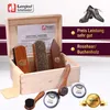 Schuhputzset Leder 9tlg Schuhputzkasten Milano I Rosshaar Produktbild-Vorschau 4