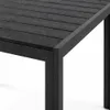 Holzimitat Gartentisch Outdoortisch Esstisch Aluminium schwarz 80x80cm Produktbild-Vorschau