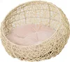 PawHut Katzenbett aus Rattan mit Kissen Katzenhöhle Produktbild-Vorschau 1
