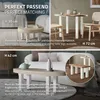 Zestaw 4 nóg do stołu ML-Design I-Design, 90 cm, biały Podgląd zdjęcia produktu 6