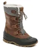 A single brown and gray winter boot. Anteprima dell’immagine prodotto