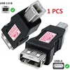 USB 2.0 Adapter Typ B Stecker zu Typ A Buchse Kabel in Produktbild-Vorschau 1