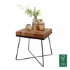 Stolik boczny ZARI 45 x 45 x 51 cm lite drewno akacjowe z Podgląd zdjęcia produktu 5