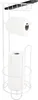 MSV® Portarotolo con ripiano, portarotolo stretto bianco Anteprima dell’immagine prodotto 3