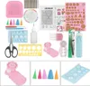 A collage of various quilling tools and accessories. Produktbild-Vorschau