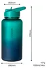 Trinkflasche 1L Sport Flasche Wasserflasche BPA frei grün Produktbild-Vorschau 4