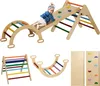 AIYAPLAY 5 en 1 Triangle arche d'escalade enfants en bois Voir les images du produit 1