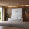 Schrankbett M1 180x200 Vertikal Weiss inkl.SOFA Weiss Produktbild-Vorschau 3