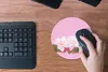 MuchoWow® Mauspad Mousepad Blüte - Sommer - Rosa 20x20 cm - Produktbild-Vorschau 4