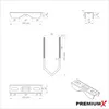 PremiumX Doppel-Mastausleger 25cm Ø 40mm ALU Wandhalter SAT Produktbild-Vorschau 4