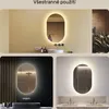 Koupelnové zrcadlo 50x80 cm - Vertikální s LED osvětlením - Náhled obrázku produktu 2
