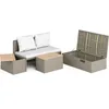 Lounge-Set Sitzgruppe Terrassenmöbel-Set Bostonia 4-tlg. Produktbild-Vorschau 6