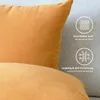 Lionmood Kissenbezug Pfirsichhaut Haptik Hellorange 45x45cm Produktbild-Vorschau 4