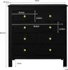 Merax Kommode mit 5 Schubladen, Sideboard mit goldenen Produktbild-Vorschau 7
