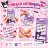 Kuromi Nagelsticker Set – 72 Sticker + 24 Steinchen – Produktbild-Vorschau 4