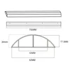 Hliníková krycia lišta na káble 62x20x750mm biela MC-814 W Náhľad obrázku produktu 9