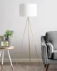 BELIANI Stehlampe Gold und Weiß Metall 148 cm runder Produktbild-Vorschau 4