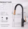 HOMELODY Wasserhahn Küche Schwarz 2 Strahlarten Produktbild-Vorschau 6