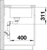 Blanco Subline 500-U Basalt - 523 739 Keramikspüle Produktbild-Vorschau 9