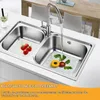 Spülbeckenmatte 2er-Pack, 31x26 cm, Gummi, weiß Productafbeelding-voorbeeld