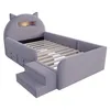 Lit enfant 90x200 cm avec veilleuse et port USB, lit simple Voir les images du produit 7