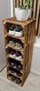 Schuhregal aus Holz, Holzkisten mit 6 Fächern, Hohe Produktbild-Vorschau 5
