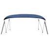 vidaXL 4-Bow Bimini Top bleu marine 243x(230-244)x137 cm Voir les images du produit 3
