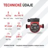 AVANSA 25-4/180 obehové čerpadlo na kúrenie 230 V – DN25 Náhľad obrázku produktu 3