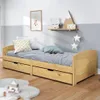 vidaXL Tagesbett mit 2 Schubladen IRUN 90x200 cm Massivholz Produktbild-Vorschau 2