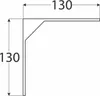 Regalhalter 130 x 130 mm Regalträger Regalwinkel Produktbild-Vorschau 5