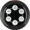 A remote control with multiple buttons arranged in a circle. Produktbild-Vorschau
