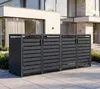 Westmann Metall Mülltonnenbox 4er Kubus 4x240 L Anthrazit Produktbild-Vorschau 3