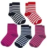 Kinder Basic Socken aus Baumwolle Farbige Ringel Rot Größe Produktbild-Vorschau 2