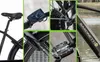 A collage of close-up images showing different parts of a SAXONETTE E-Bike. Produktbild-Vorschau