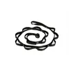 Schwarze Sicherheitskette "Safety Chain" von singing rock; geeignet für Klettern; in einer spiralförmigen Anordnung. Voir les images du produit