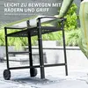 Outsunny Grillwagen 3-Etagen Servierwagen mit Arbeitsfläche Produktbild-Vorschau 7