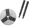 A three-jaw chuck and two chuck keys are shown against a white background. Anteprima dell’immagine prodotto