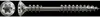 Fassadenschraube Edelstahl A2, 4.5mm, x 70 mm, 100 Stk. - Produktbild-Vorschau 2