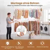 COSTWAY Teleskop-Kleiderständer Metall höhenverstellbar, Produktbild-Vorschau 6