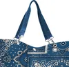 reisenthel Strandtasche - Jeansblau weiß Hippi Muster Produktbild-Vorschau 2