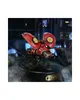 A steampunk-inspired mechanical beetle model displayed on a black base with smoke effects. Náhled obrázku produktu