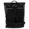The back view of a gray and black backpack. Produktbild-Vorschau
